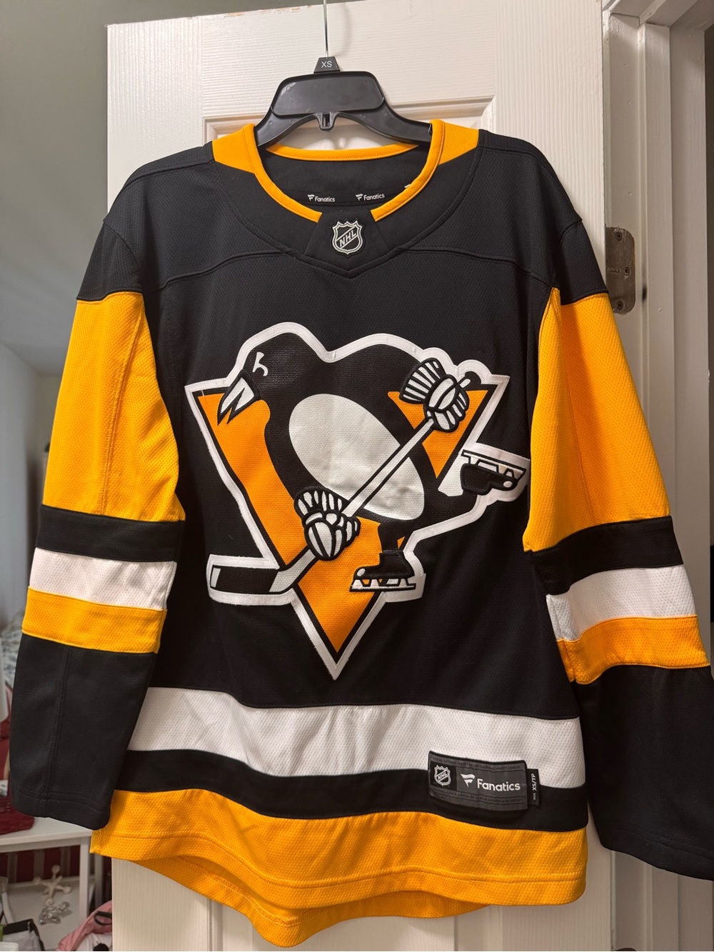 Fanatics Pittsburgh Penguins Black and Gold Home Hockey Jersey